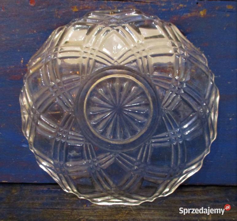 Szklany Talerzyk Deserowy PRL mazowieckie Nieporęt sprzedam