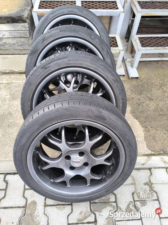 Komplet kół Borbet 174x100 z ładnymi oponami Brzeszcze sprzedam