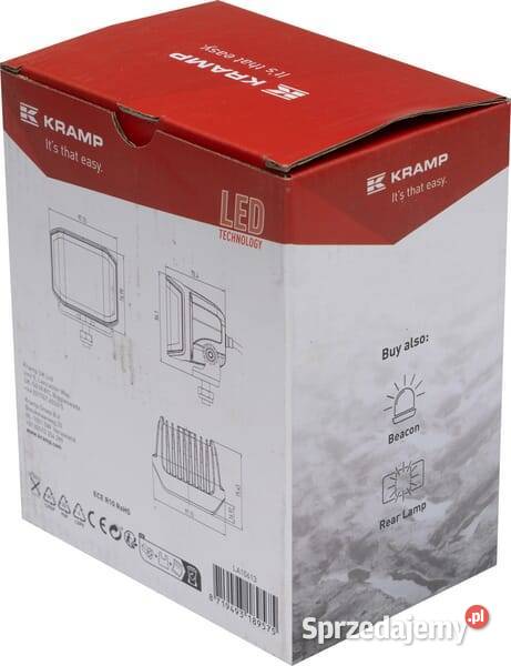 Lampa robocza LED kwadratowa 70W 8400lm 1224V Do ciągników Kamionna