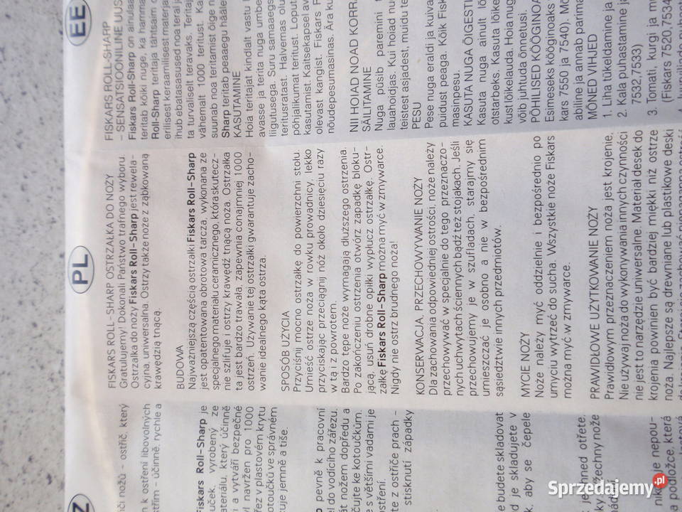 Ostrzałki Fiskars do siekiery i noży Dom i Ogród Łódź