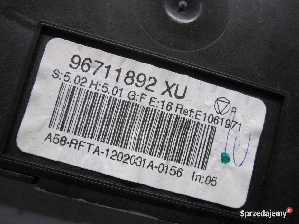 CITROEN C3 PICASSO 12r panel klimatyzacji
