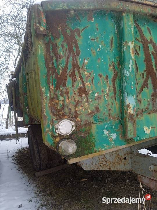 Przyczepa wywrotkaskorupa jednoosiowa Zaryszyn sprzedam