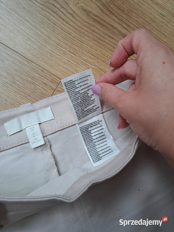 Klasyczne rurki HM w odcieniu pudrowego różu Trąbki Wielkie