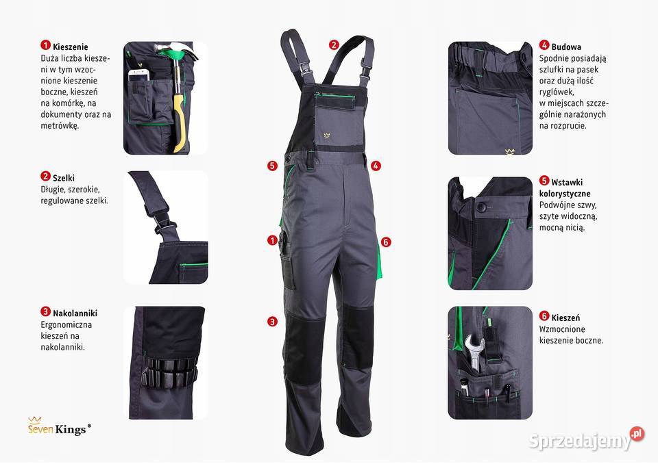 Ogrodniczki robocze Seven Kings podkarpackie