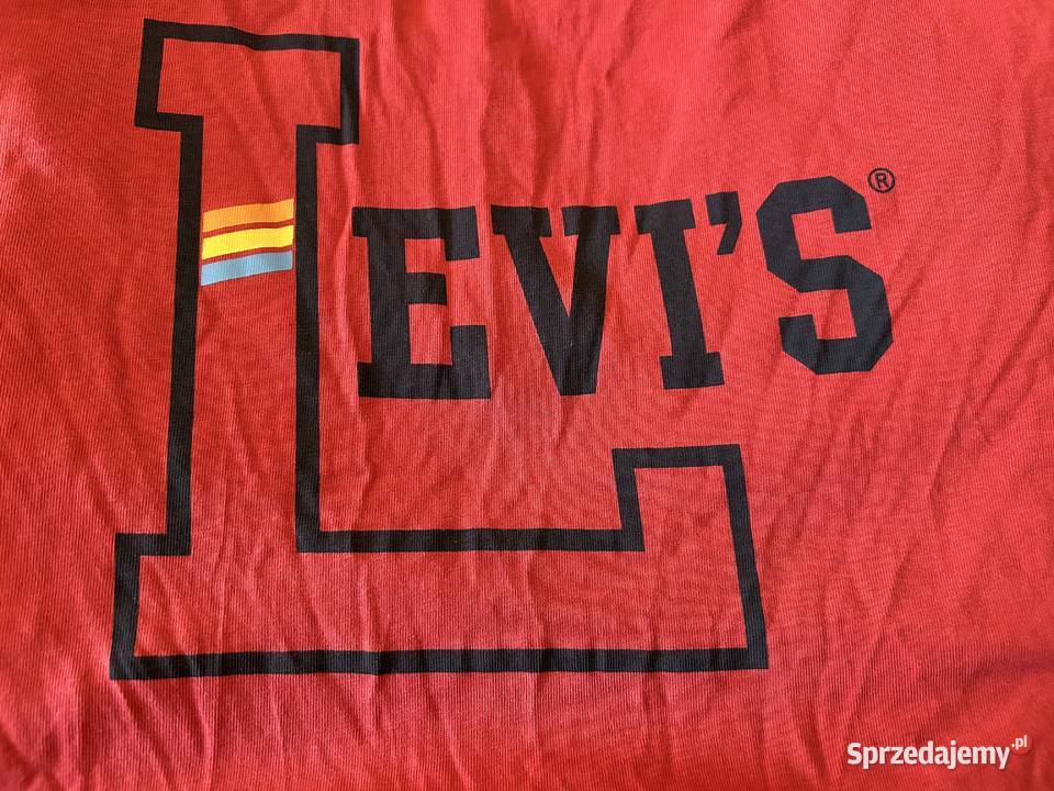 Czerwona męska koszulka LEVIS S OKAZJA Levi's lubelskie Zamość