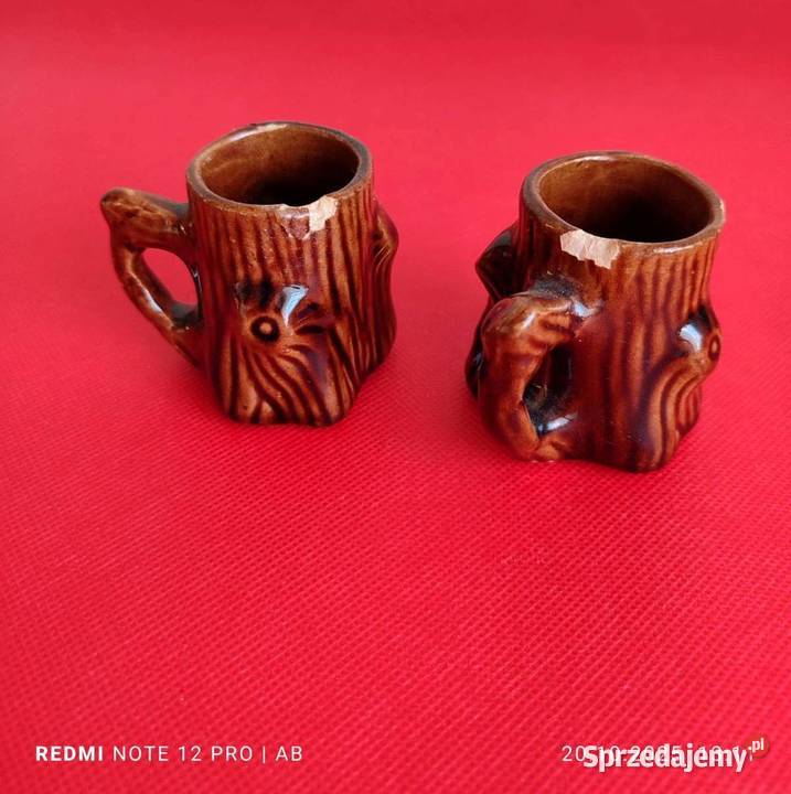 Stara brązowa ceramika PRL vintage do renowacji Katowice