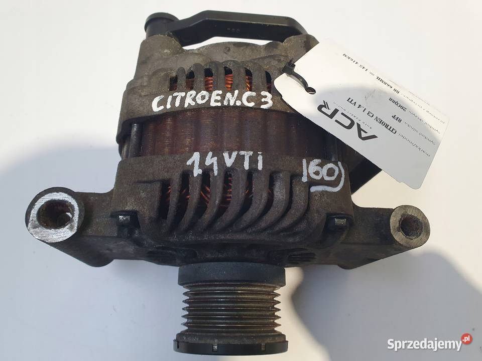 ALTERNATOR Citroen C3 II 14 VTI V757695680 Układ elektryczny silnika Chełm