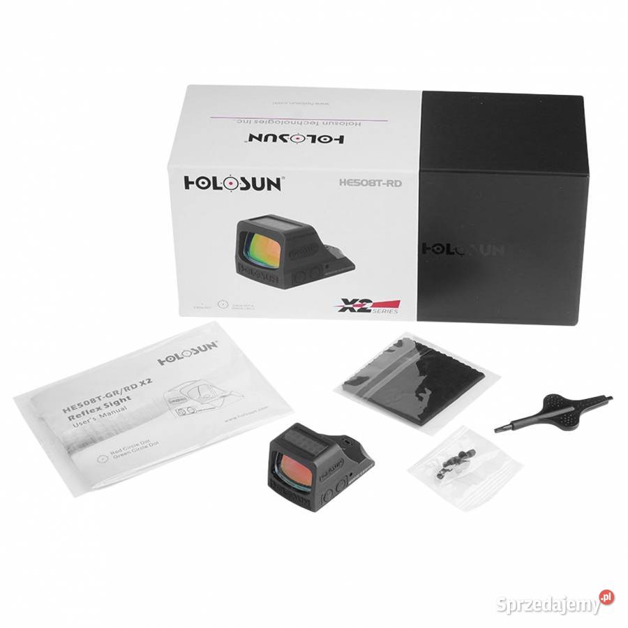 Kolimator Holosun HE508T X2 Elite Micro Red Dot Sporty strzeleckie i myślistwo Przyłęki