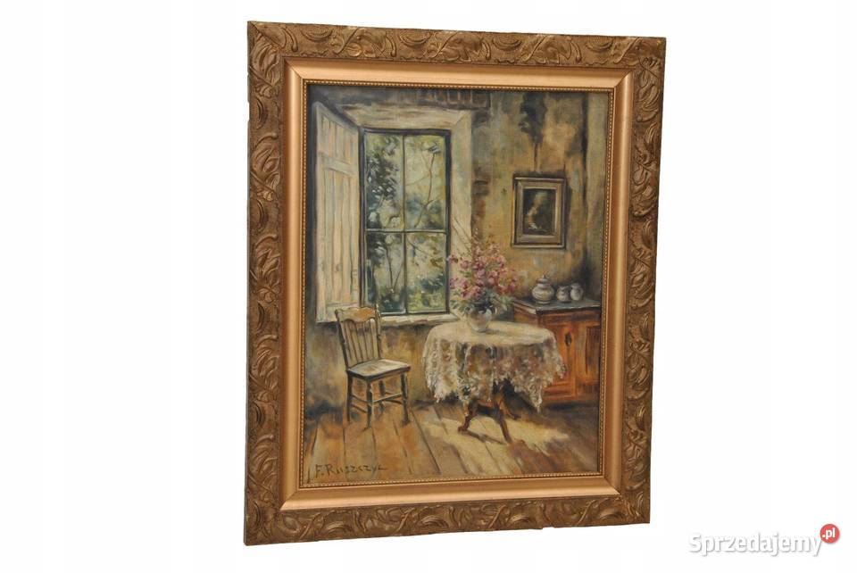 Ferdynand Ruszczyc Wnętrze Pokoju Dworek Obrazki i obrazy Kraków