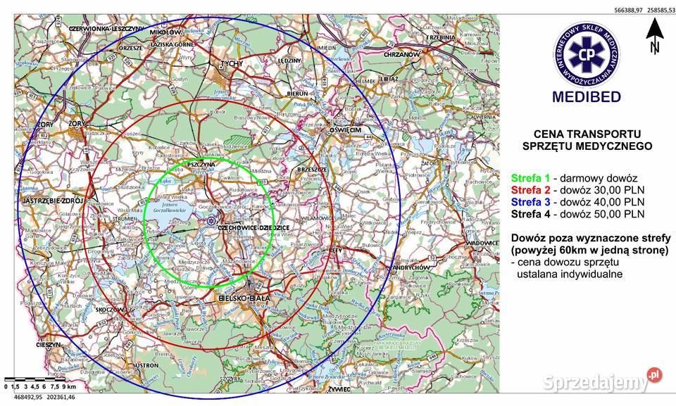 Szyna CPM do rehabilitacji biodra kolana Bielsko Sprzęt rehabilitacyjny i ortopedyczny Bielsko-Biała