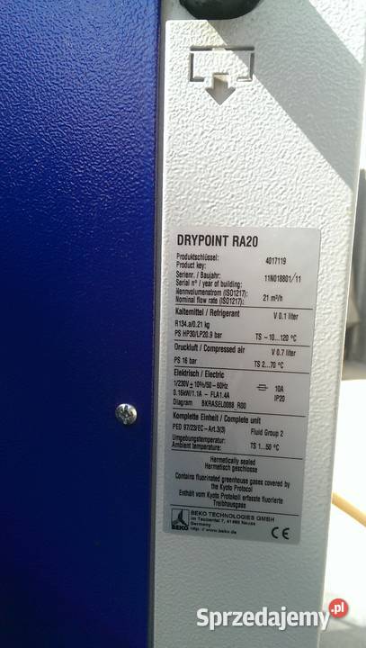 Kompresor sprężarka łopatkowa Hydrovane HV02RM Rzeszów