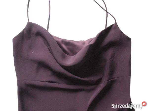 UROCZA SUKIENKA SUKNIA MAXI 36 S fioletowy Siedlce