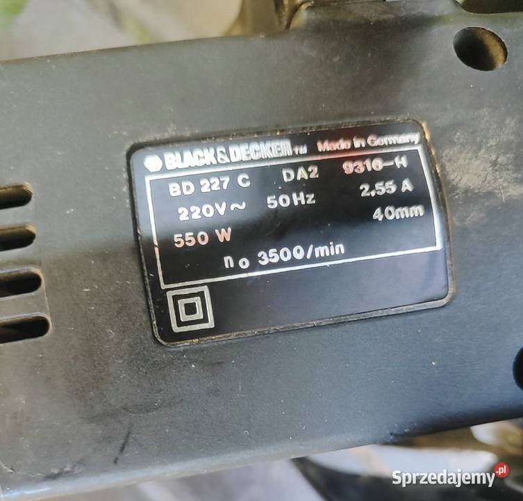 Pilarka tarczowa BlackDecker BD 227 C 550W 40mm