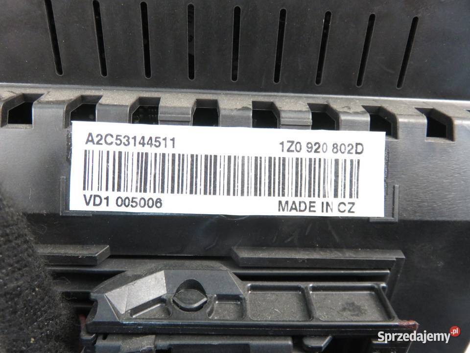 LICZNIK SKODA OCTAVIA II 19 TDI 1Z0920802D sprzedam