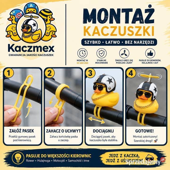 Gumowa Kaczuszka do auta i roweru