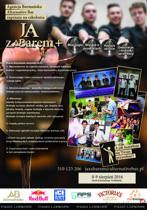 Szkolenie Kurs Barmański 1 stopień barmański Bielsko-Biała