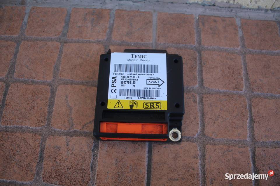 MODUŁ SENSOR AIR BAG CITROEN C3 I 9647794180