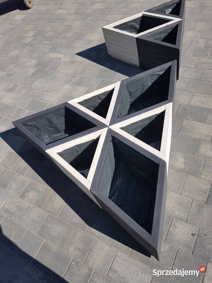 Donica Ogrodowa trójkątna drewniana NOWOŚĆ Warszawa