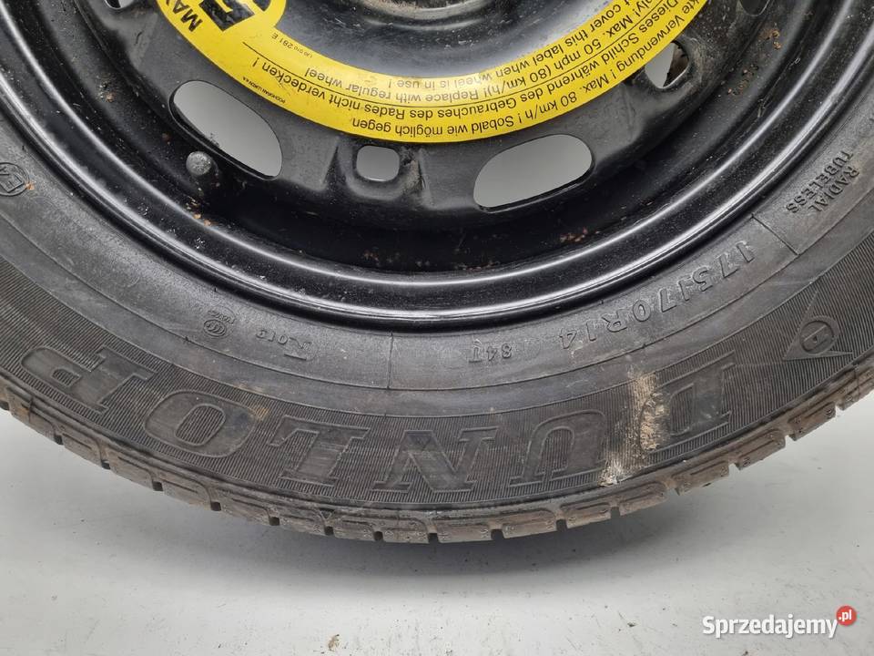 KOŁO ZAPASOWE VW Polo IV Fabia II Zapas felga stalowe Samochodowe lubelskie Rudka