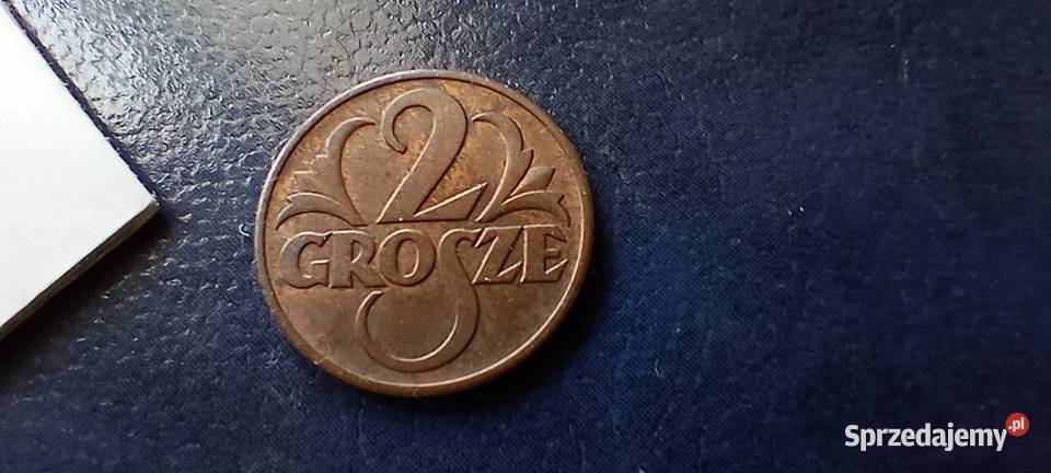 Stare monety 2 grosze 1939 2RP Polska piękna