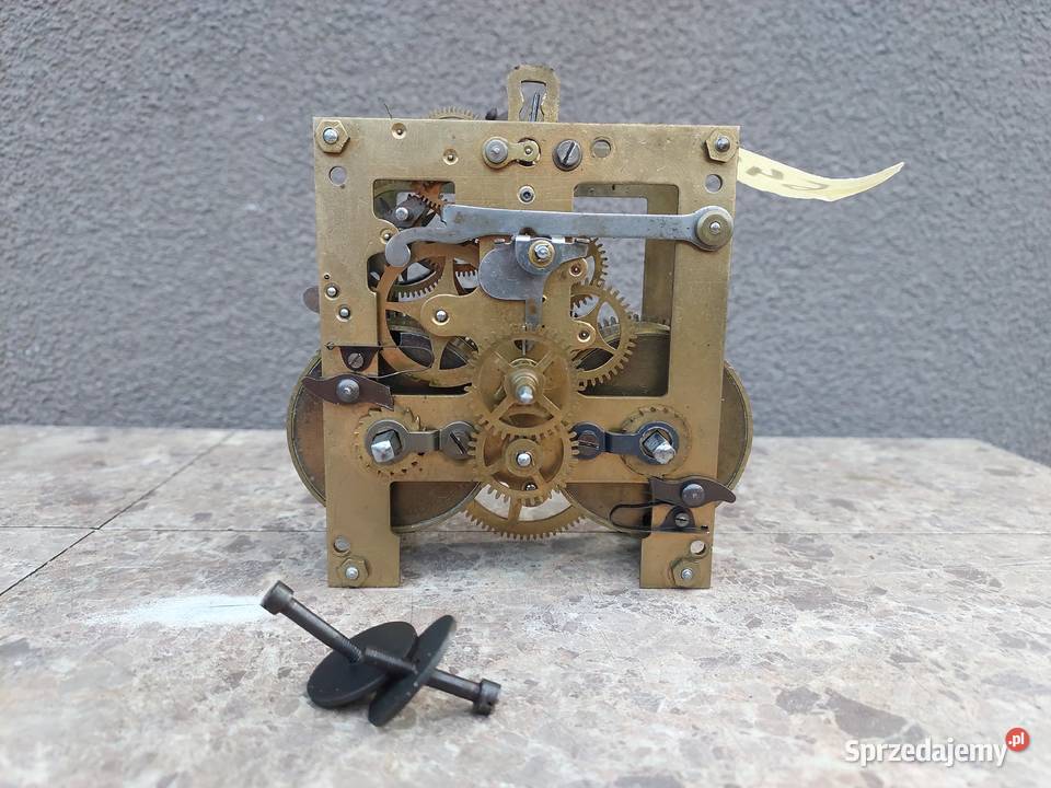 649 Mechanizm starego zegara ściennego GB Becker Antyki Tczew sprzedam