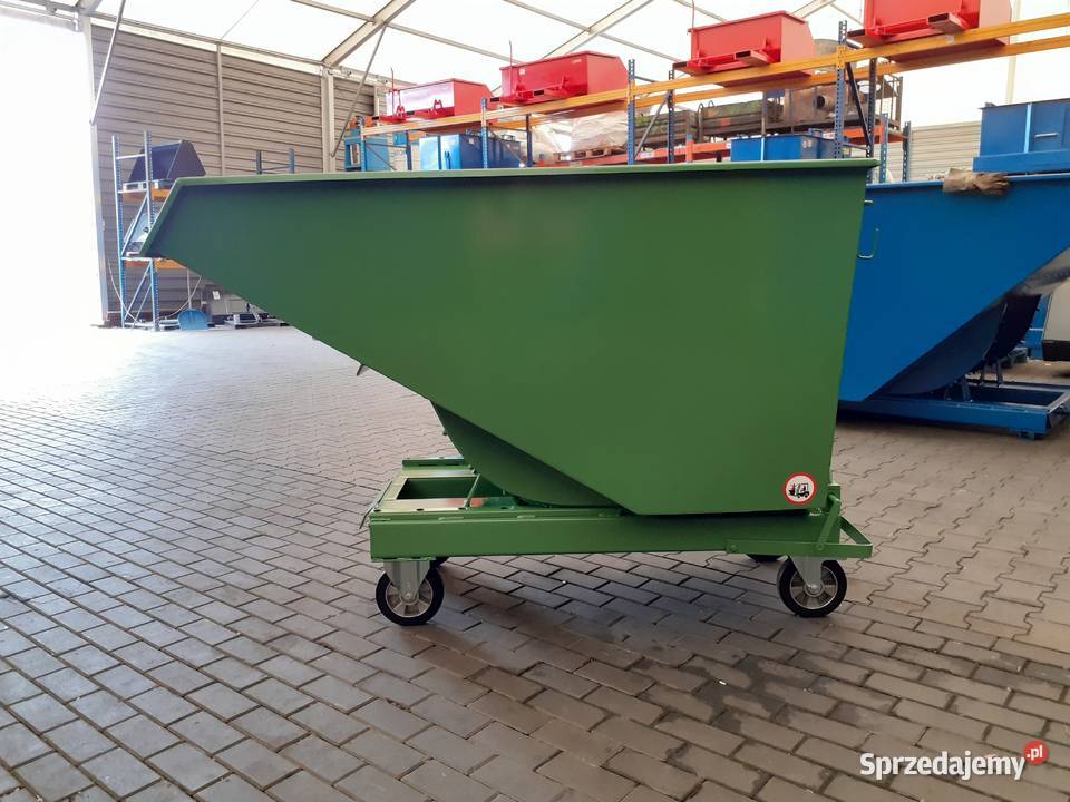 Wychylny pojemnik stalowy kołyska koleba 11 m3