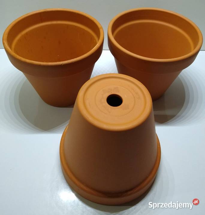 Doniczka gliniana Cermax brązowa stożkowa 3 Gdańsk