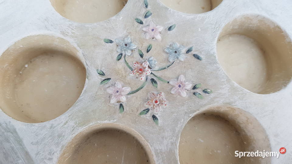 Duzy ceramiczny świecznik wielokolorowy Myszków