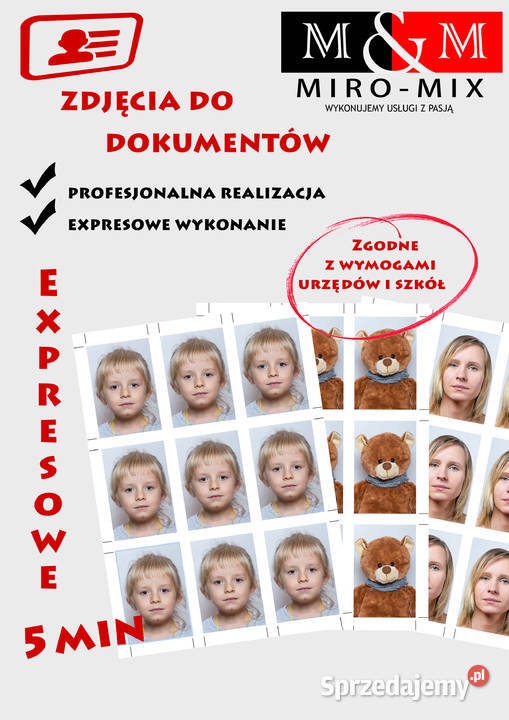 Zdjęcia do dokumentów Dowodu Prawo jazdy śląskie Kłomnice