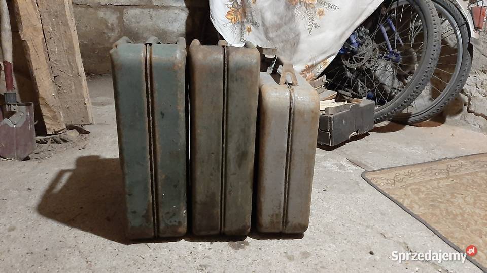 Kanister 20l i 15l 3 sztuki kanistry blaszane Mrozy