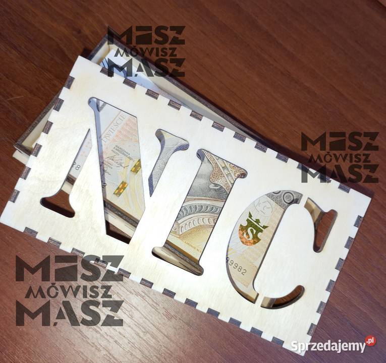 udełko na kasę hajs pieniądze Mikołaja otwierane Racot