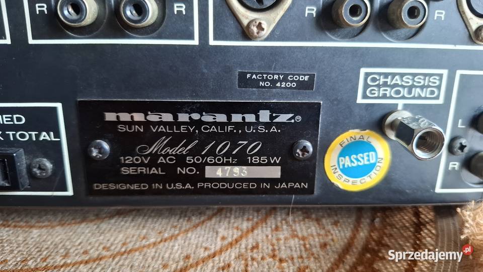 Marantz 1070 Vintage Amplifier Klasyk sprzedam