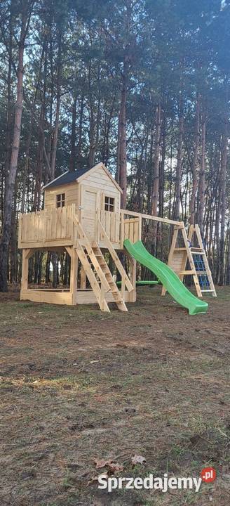 Solidny domek dzieci Plac zabaw Domek dziecięcy Domki drewniane