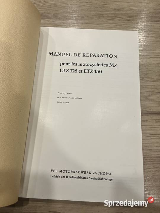 Książka instrukcja naprawy mz etz 125150 export Wola Raniżowska sprzedam