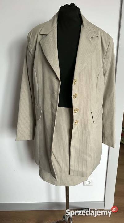 Elegancki komplet damski 42 XL żakiet spódnica Czernichów