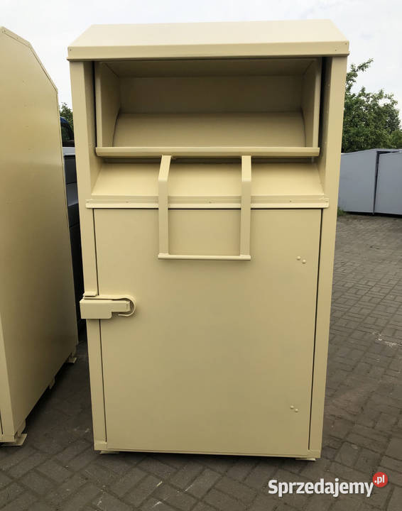 Kontener pojemnik do zbiórki odzieży używanej Kaliska