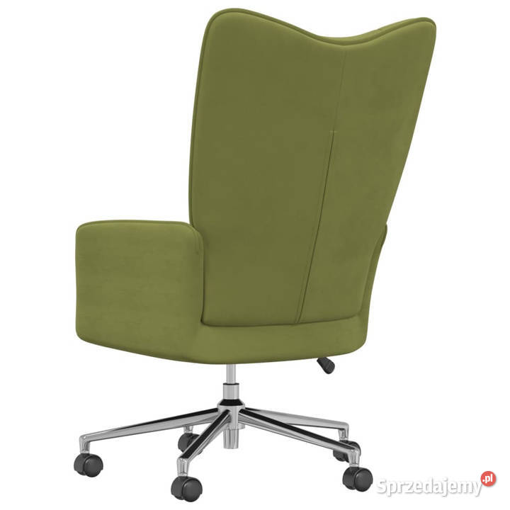 Fotel jasnozielony obity aksamitem WM328164 mazowieckie Warszawa