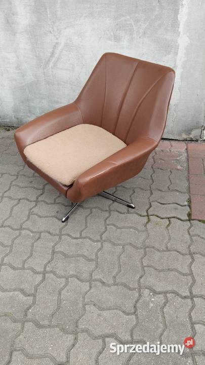 Fotele obrotowe Niemcy vintage PRL super stan Kalisz