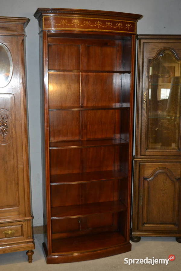 biblioteka regał zdobiony lite drewno Będzin sprzedam