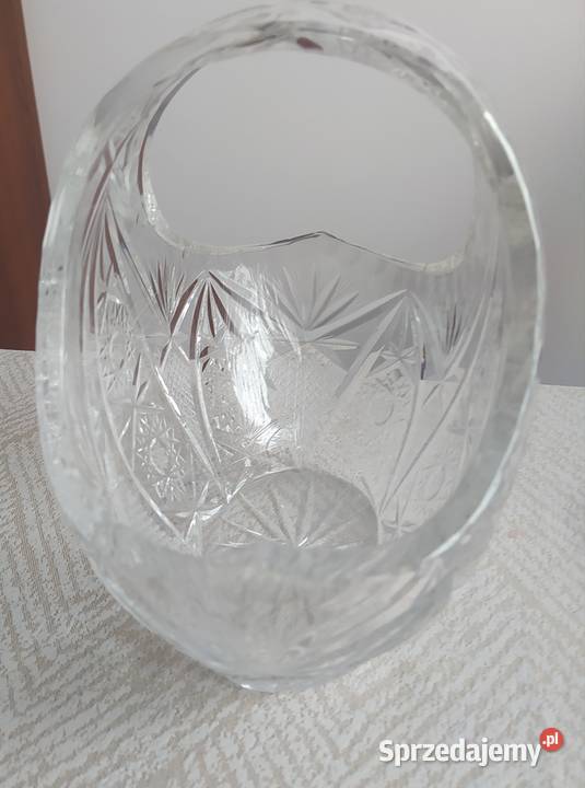 Kryształowy koszyk z PRLu mazowieckie Gostynin sprzedam