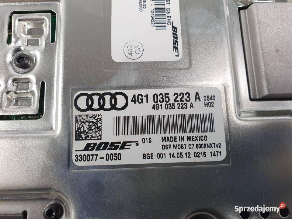WZMACNIACZ AUDI S8 D4 4G1035223A LEGAL FV osobowe Lipno
