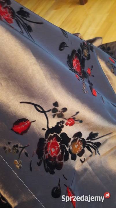 Tafta jasny brąz połysk zasłona 70x240 zamszowe Dom i Ogród Radom