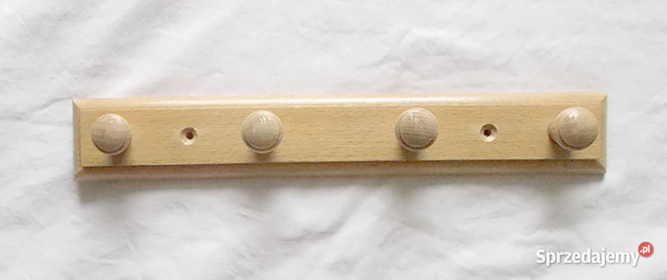 drewniany wieszak na ręczniki bezowy wieszak na Bydgoszcz