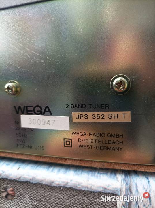 Wega JPS SH T niemiecki tuner vintage Płock sprzedam