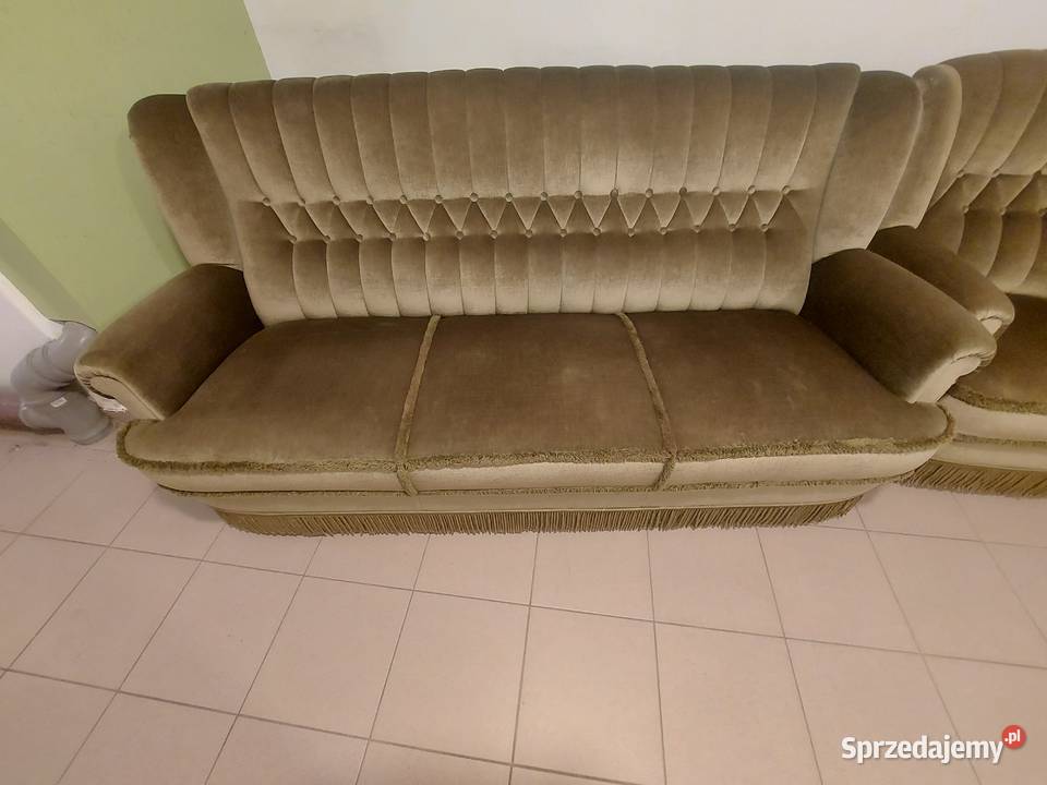 Sofa Fotele welurowe na kółkach Komplety wypoczynkowe Gryfino