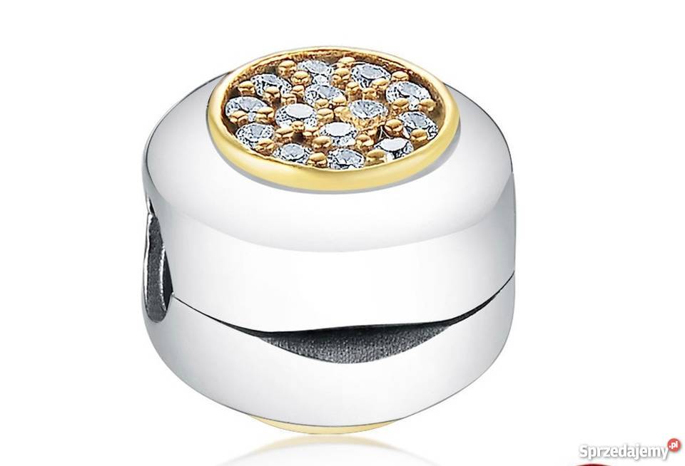 Pandora Charm koralik klips cyrkonie pave shine mazowieckie Warszawa