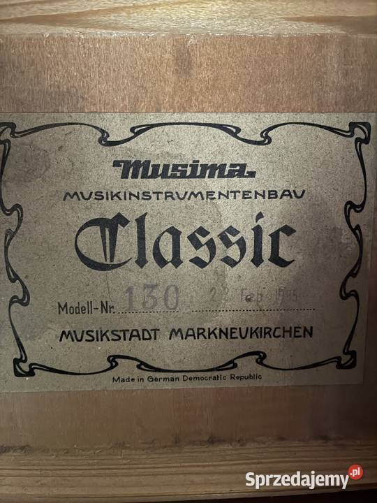 Gitara klasyczna Musima Warszawa
