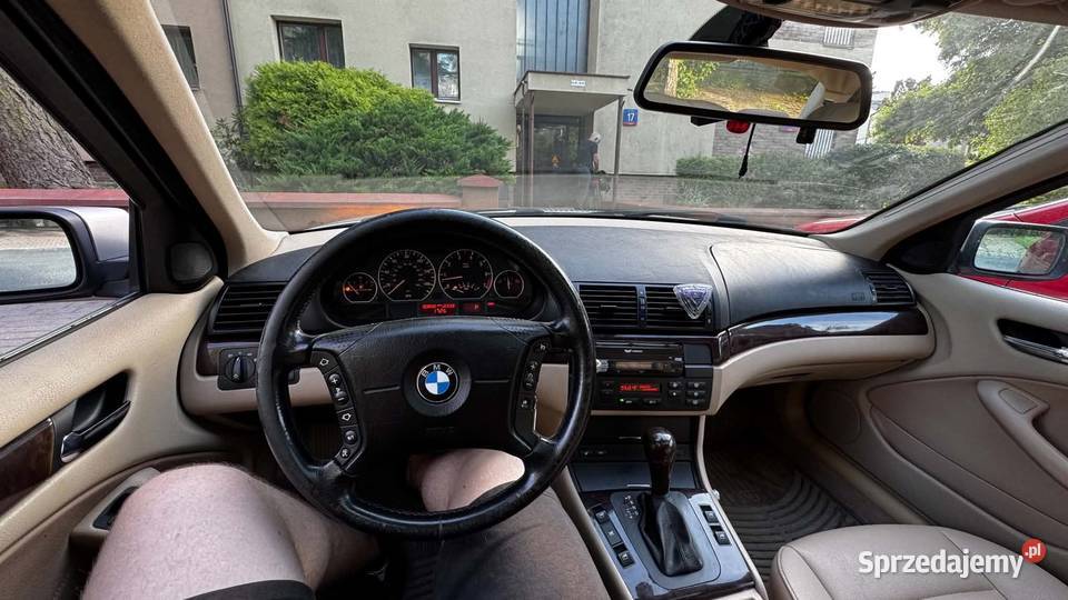 BMW Seria 3 BMW 325i E46 Sedan 25 R6 192 Skóra srebrny Warszawa