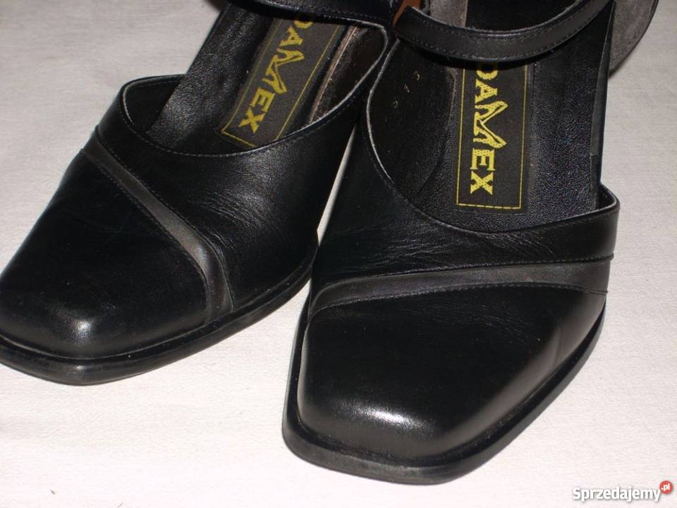 Buty półotwarte czółenka j NOWE 385 39 czarny małopolskie Nowy Sącz sprzedam