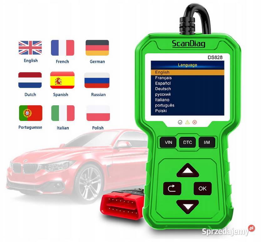 SCANDIAG DS828 Tester diagnostyczny Wyświetlacz lubuskie Gorzów Wielkopolski